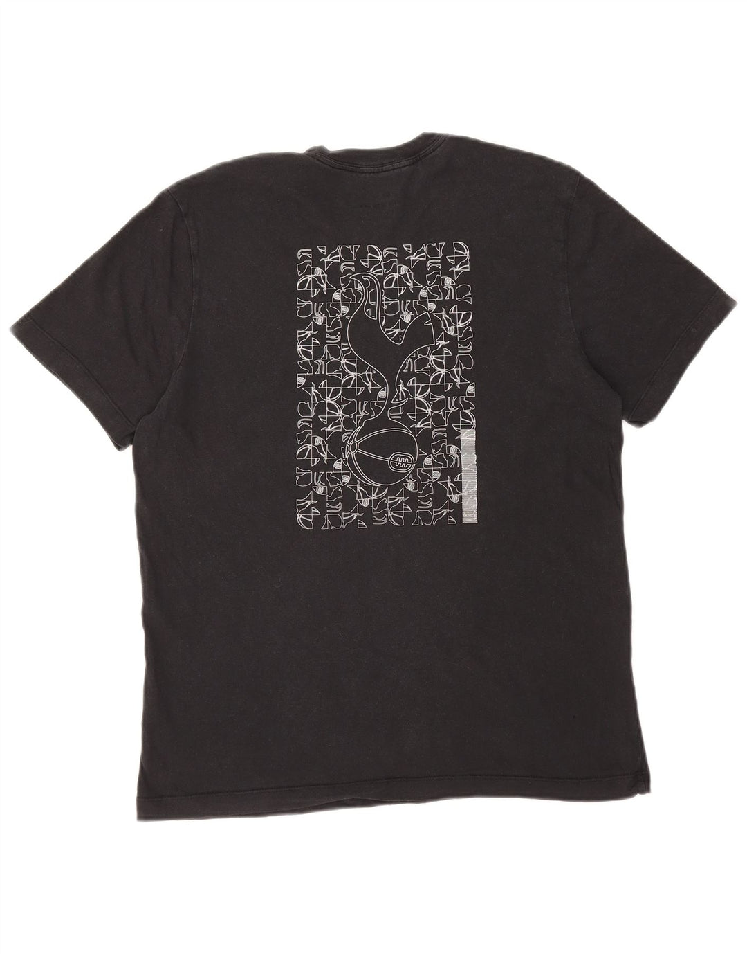 NIKE T-shirt grafica da uomo Tottenham Hotspur Top in cotone nero medio