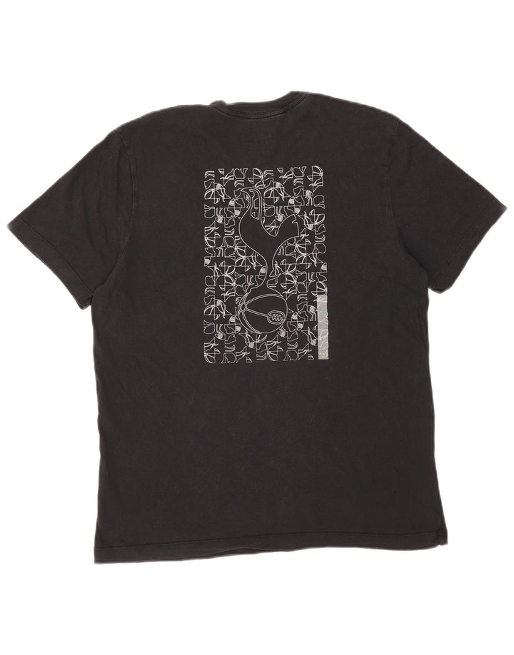 NIKE T-shirt grafica da uomo Tottenham Hotspur Top in cotone nero medio