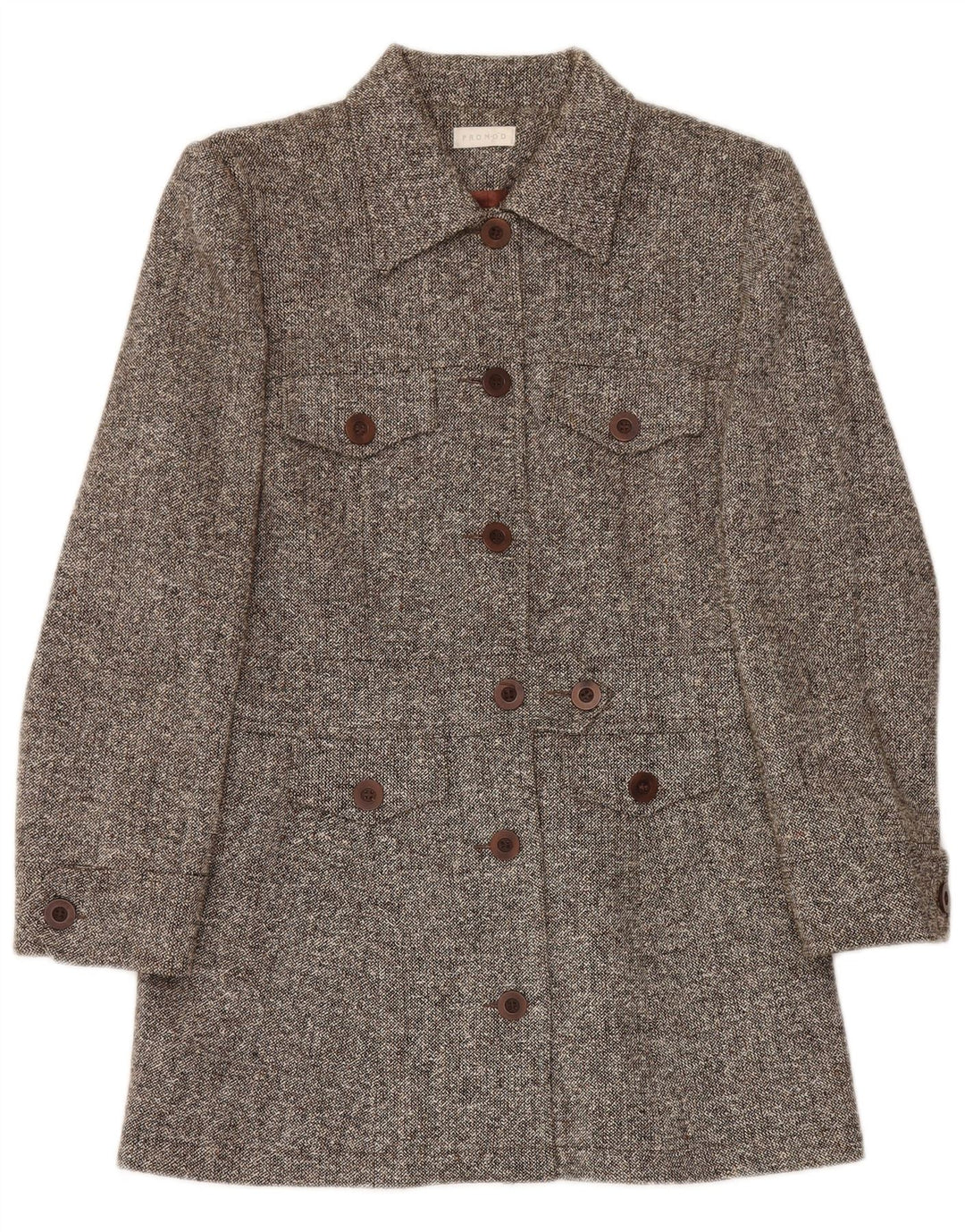 Cappotto da donna Promod UK 12 Cotone screziato grigio medio