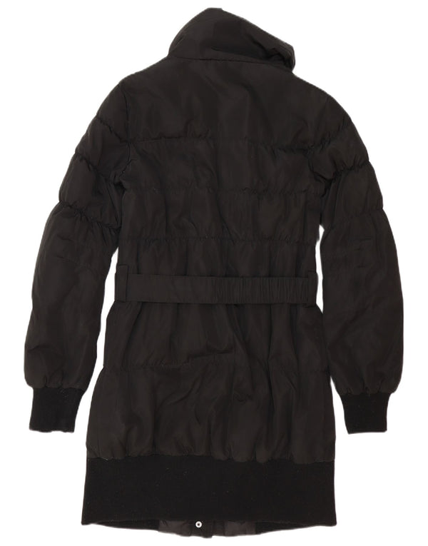 Liu Jo Womens Padded Coat IT 44 Medium Black Polyester