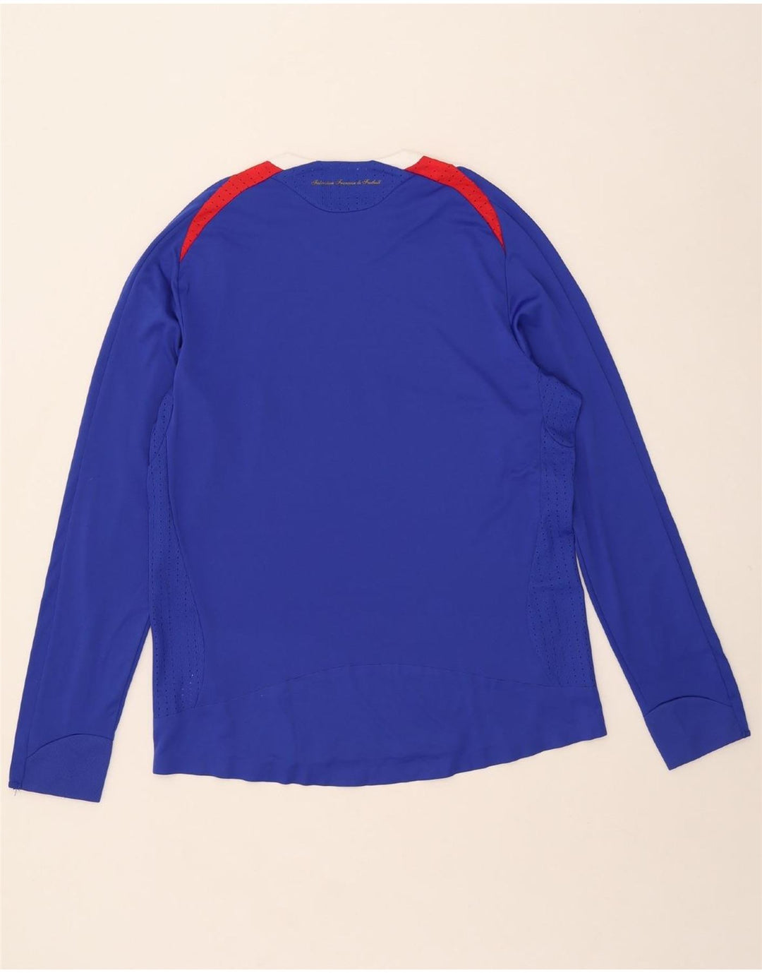 Adidas Uomo Clima 365 Top manica lunga grande blu Colourblock poliestere