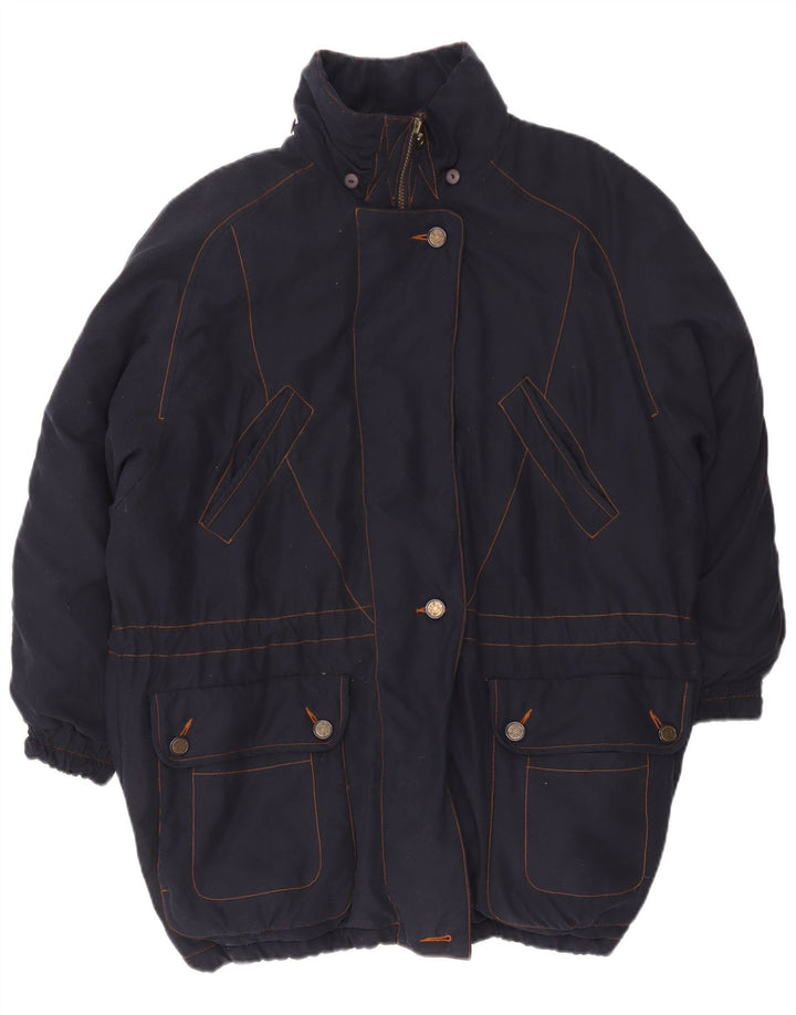 Giacca imbottita da donna Daunen EU 46 XL poliestere blu navy