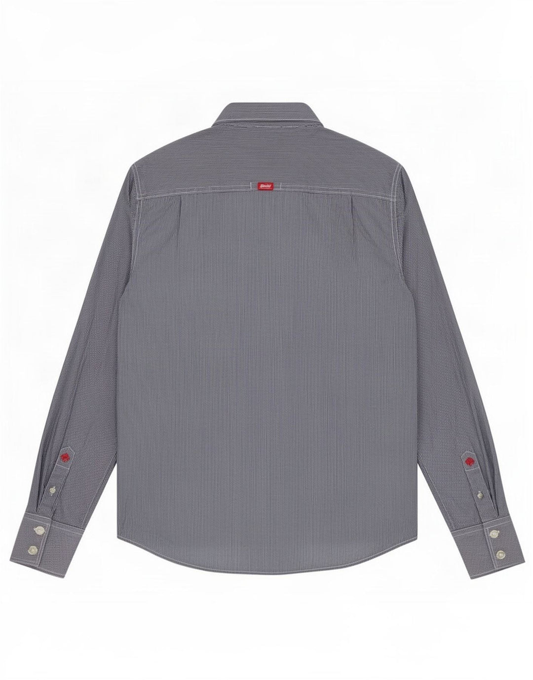 Camicia da uomo Superdry media cotone gessato blu navy
