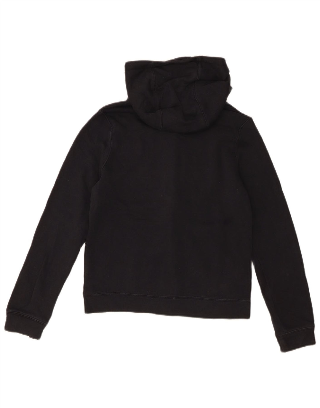 Felpa con cappuccio e zip Nike per ragazzi, 10-11 anni, cotone nero medio