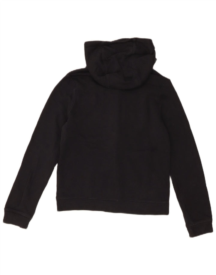 Felpa con cappuccio e zip Nike per ragazzi, 10-11 anni, cotone nero medio