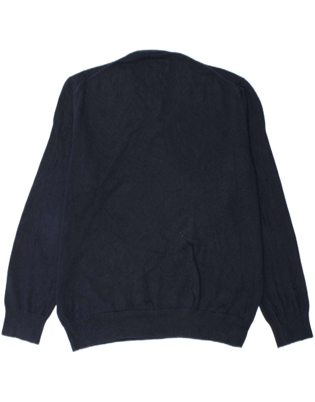 Maglione da uomo con scollo a V Marks & Spencer XL in cotone blu navy