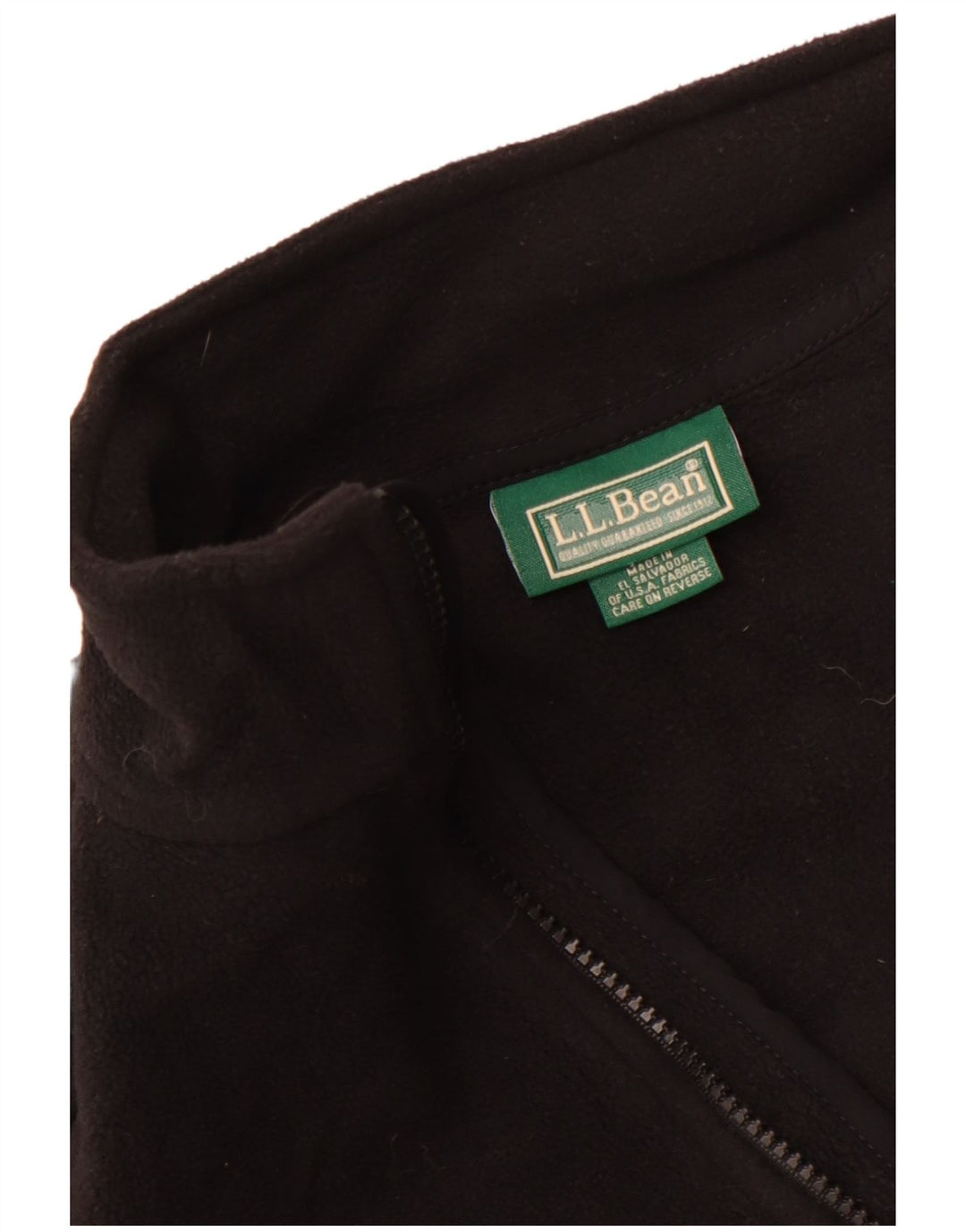Gilet in pile da uomo L.L.Bean UK 36 piccolo poliestere nero