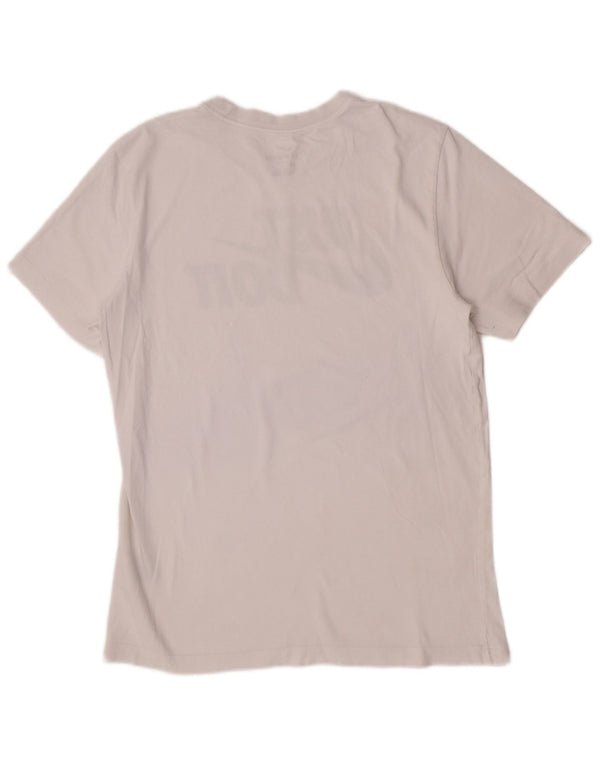 T-shirt grafica da uomo Adidas Top in cotone bianco medio