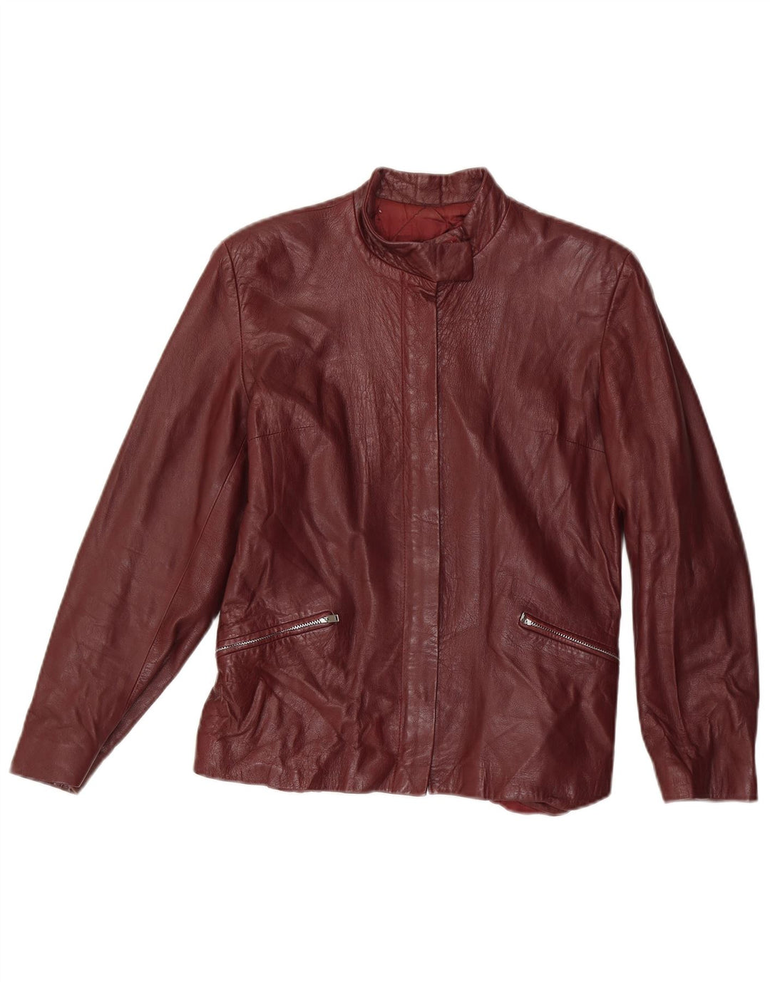 Giacca in pelle da donna Loredana UK 10 piccola marrone