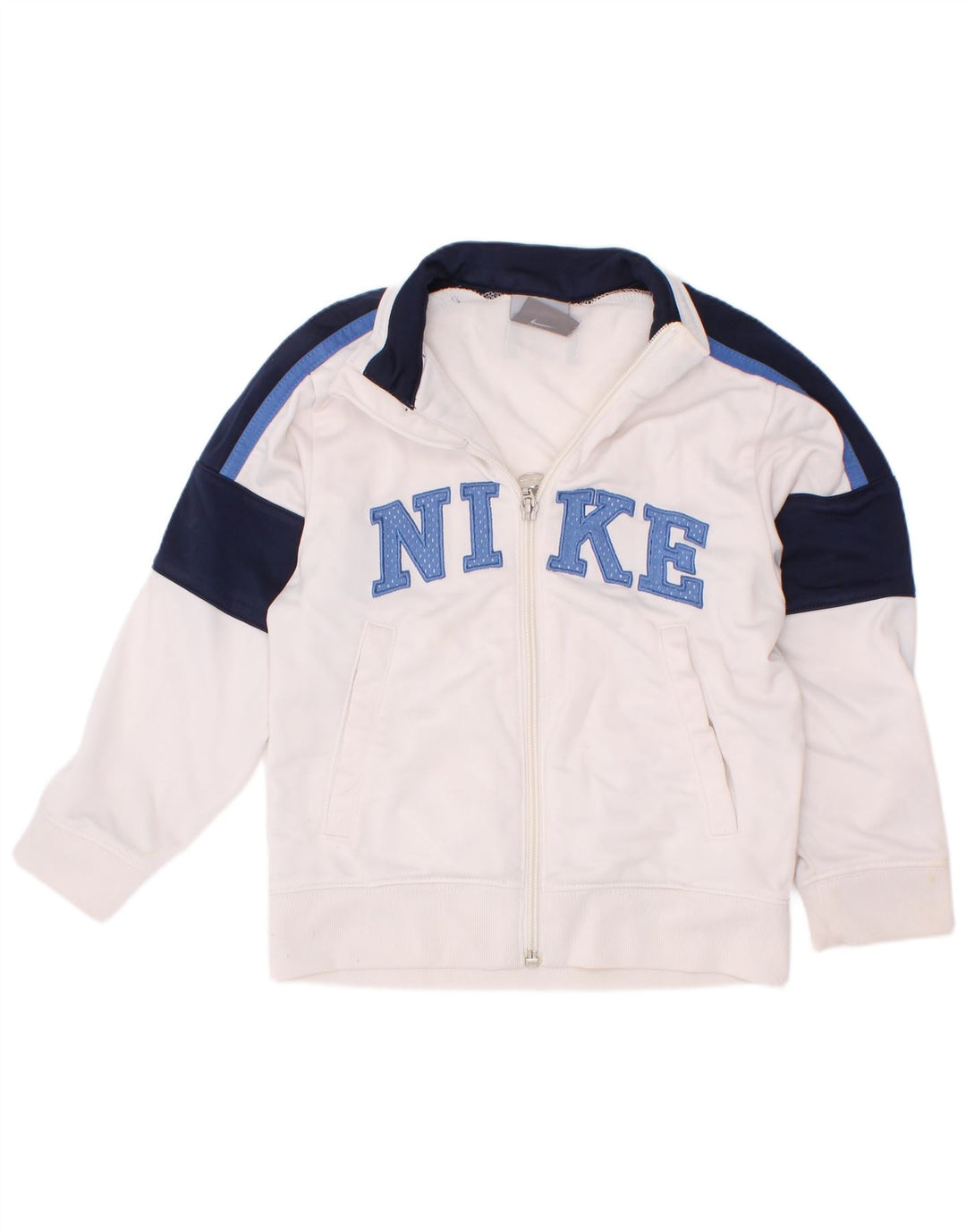 Giacca da tuta grafica Nike da ragazzo, 4-5 anni, piccola, colore bianco
