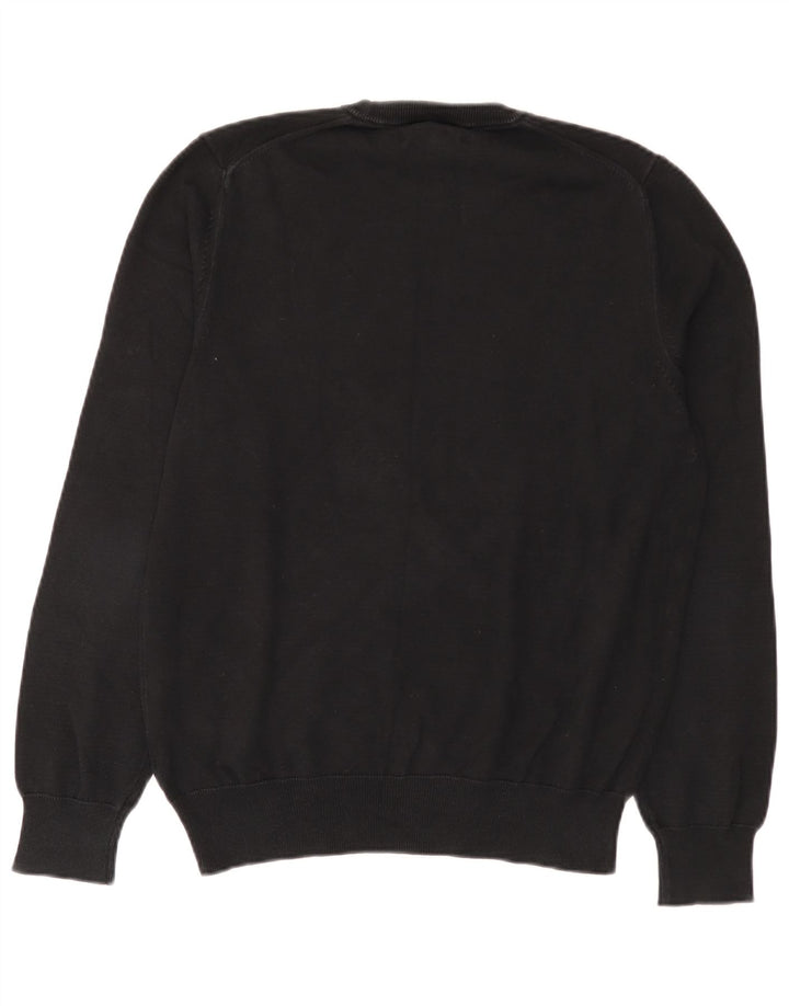 Maglione maglione girocollo da donna Marks & Spencer in cotone nero medio