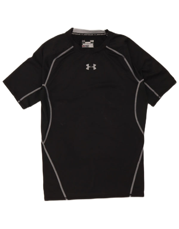T-shirt grafica da uomo Under Armour Heat Gear Top grande nera