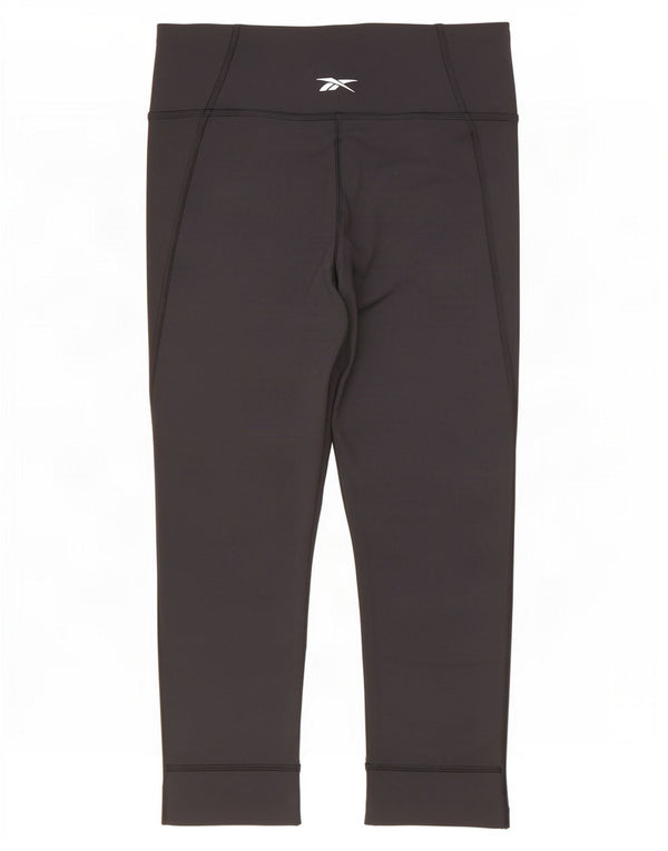 Leggings Capri Reebok da donna UK 8/10 piccoli neri