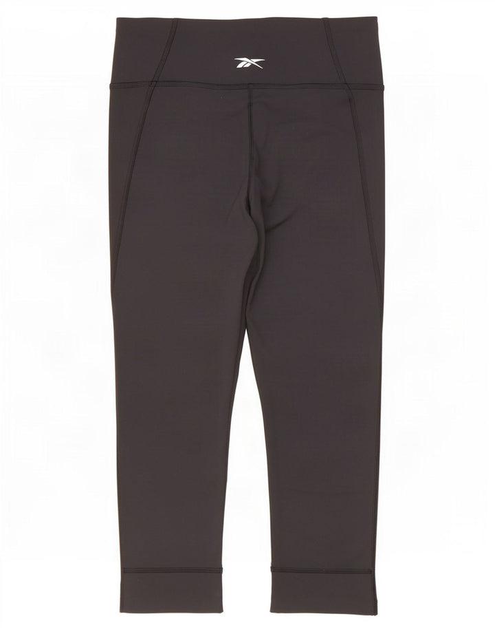 Leggings Capri Reebok da donna UK 8/10 piccoli neri