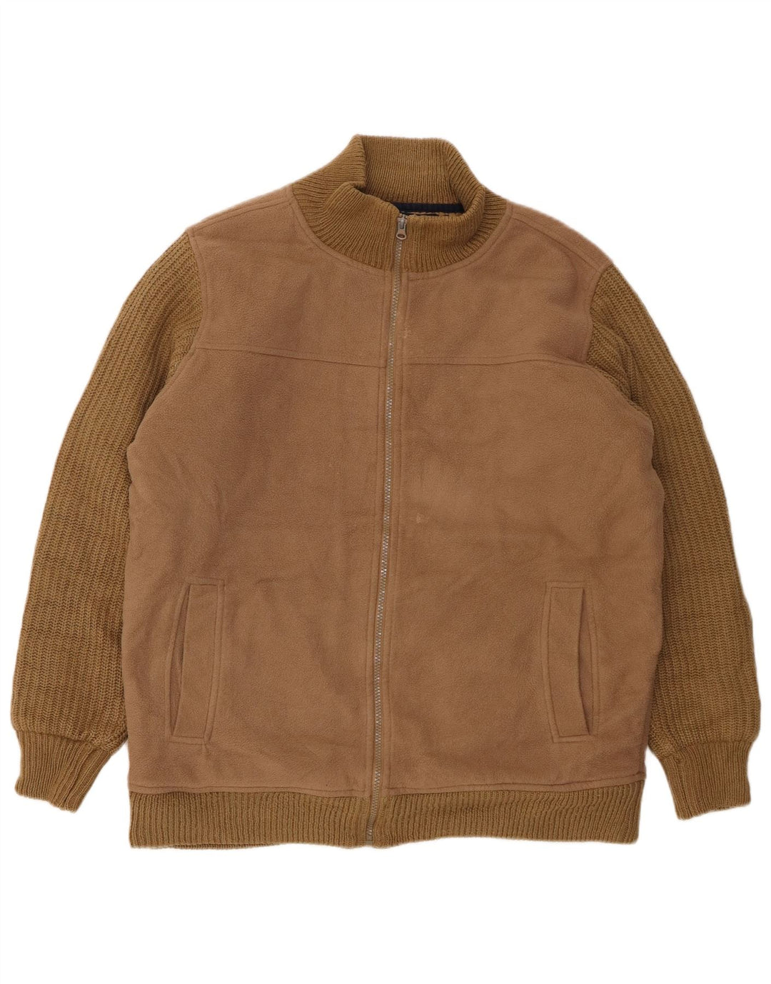 Giacca bomber da uomo vestibilità ampia James Pringle UK 36 piccolo poliestere marrone