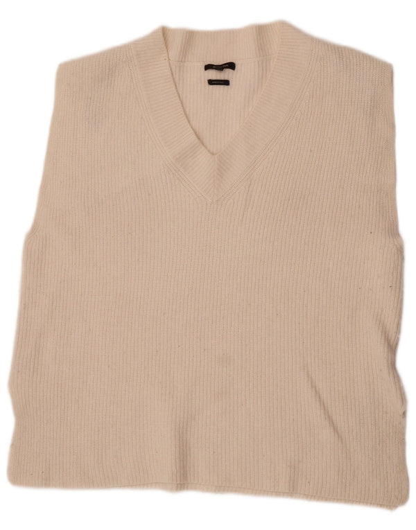 Canotta da donna Massimo Dutti UK 14 Poliammide medio bianco sporco