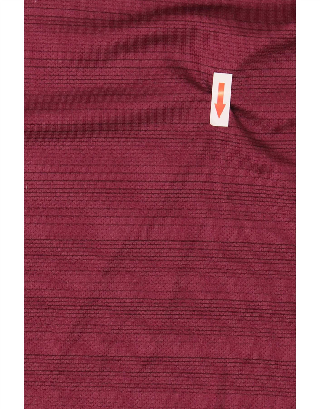 T-shirt Nike da uomo Dri Fit, top grande, in poliestere a righe bordeaux