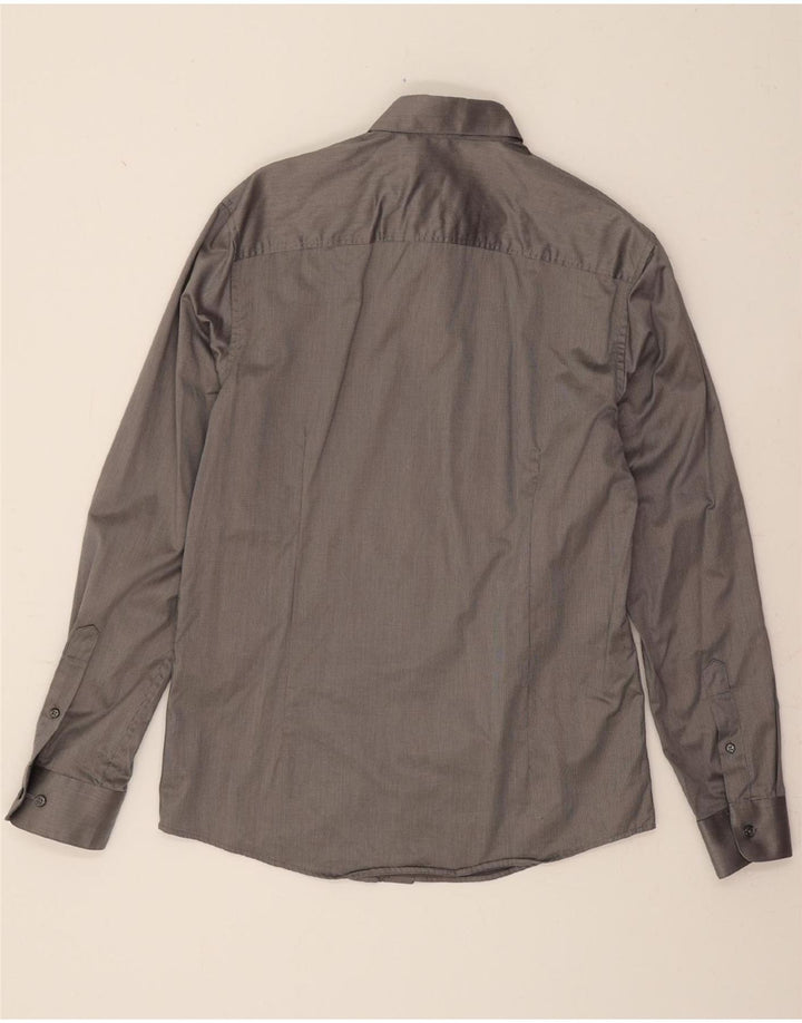 JACK & JONES Mens Shirt Medium Grey Cotton Vintage Jack & Jones and Second-Hand Jack & Jones from Messina Hembry 