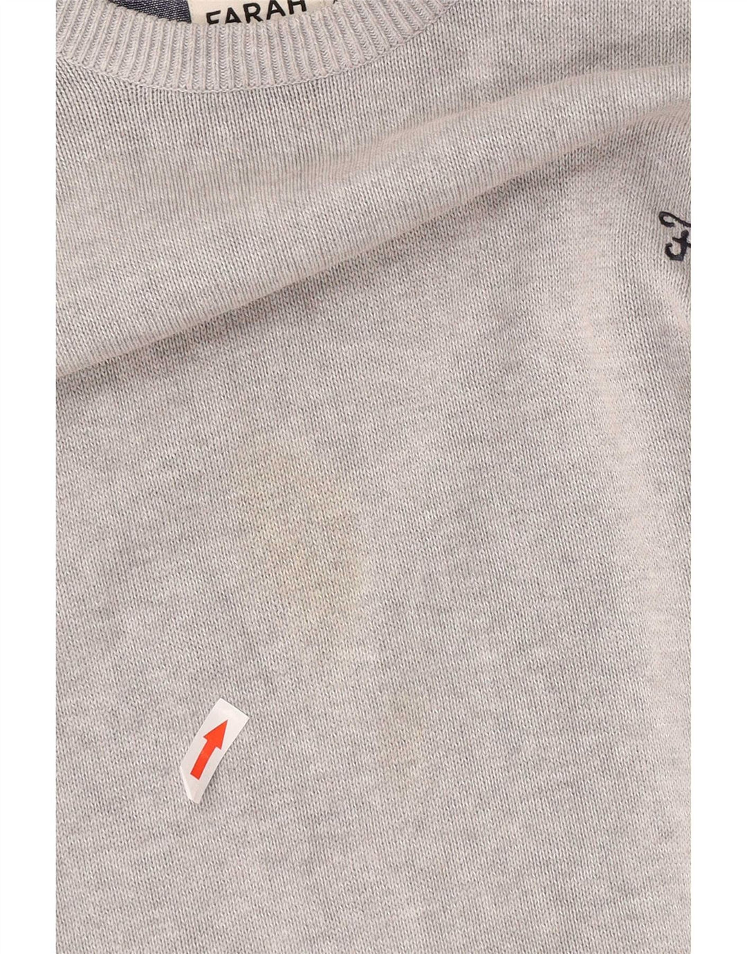 Maglione da uomo con scollo a barca Farah 2XL cotone grigio