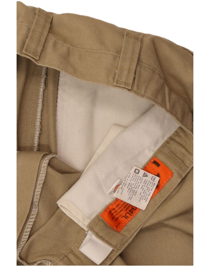 Pantaloni cargo dritti da uomo Dickies W34 L26 poliestere beige