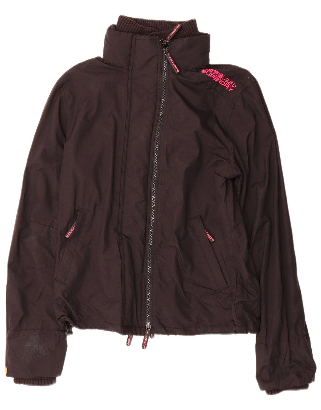 Giacca a vento da donna Superdry Windcheater UK 12 media nera