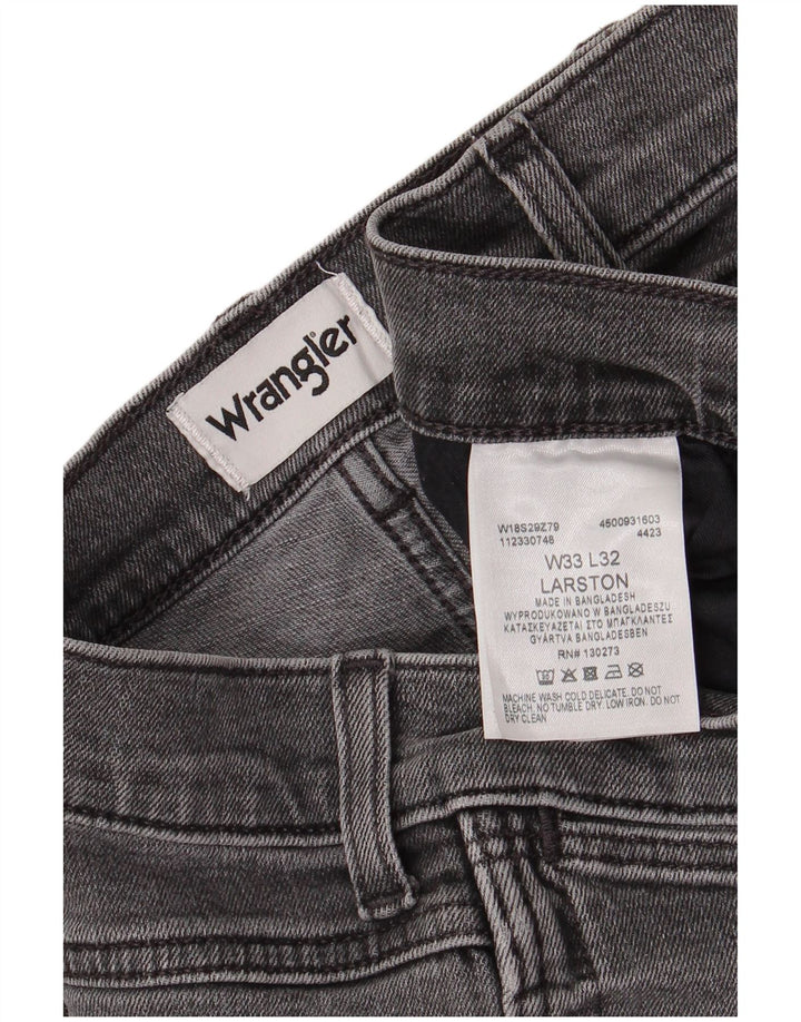 Jeans slim da uomo Larston WRANGLER W33 L27 cotone grigio