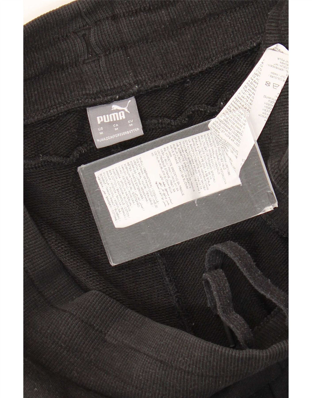 Pantaloni da tuta da uomo Puma Joggers Medium Black Colourblock Cotton