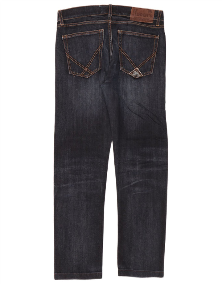 Jeans slim da uomo Roy Rogers W32 L30 cotone blu navy
