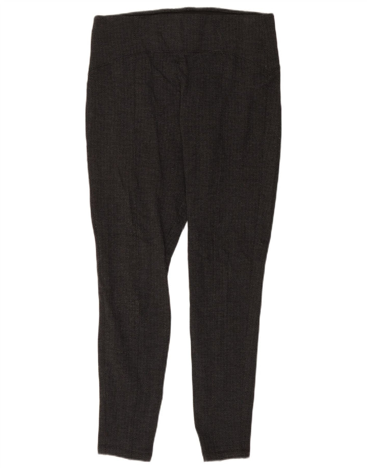 Leggings da donna Marks & Spencer UK 14 Large in viscosa nera a spina di pesce