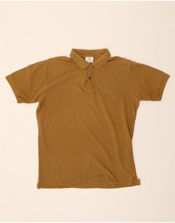 TRUSSARDI Mens Polo Shirt Large Brown Vintage Trussardi and Second-Hand Trussardi from Messina Hembry 