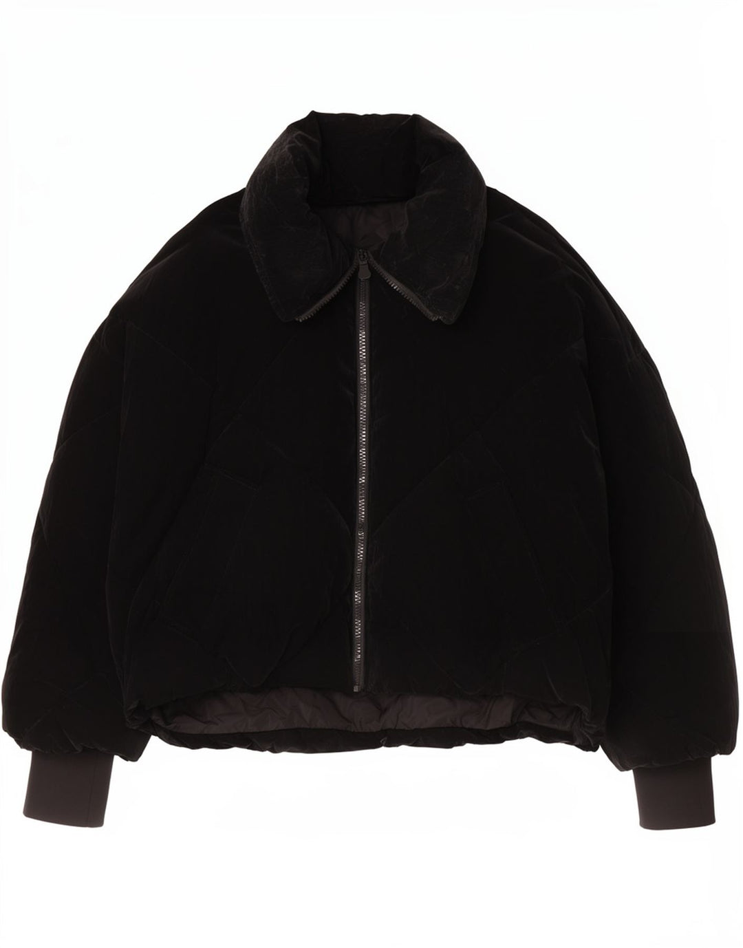 Giacca imbottita oversize da donna Zara UK 10 piccola in poliuretano nero