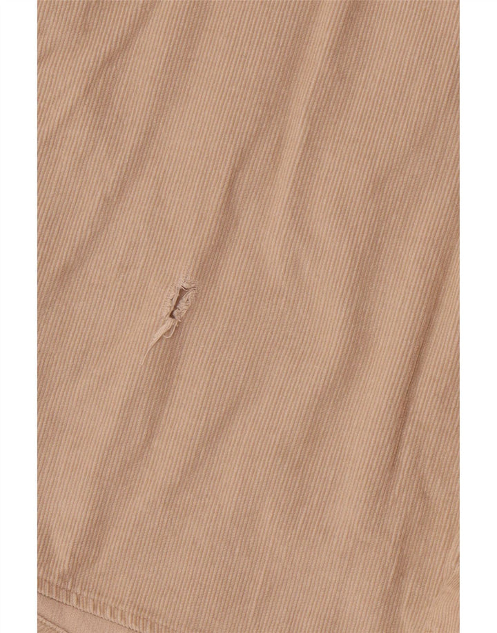 COTTON CLUB Camicia da uomo in velluto a coste grande in cotone beige