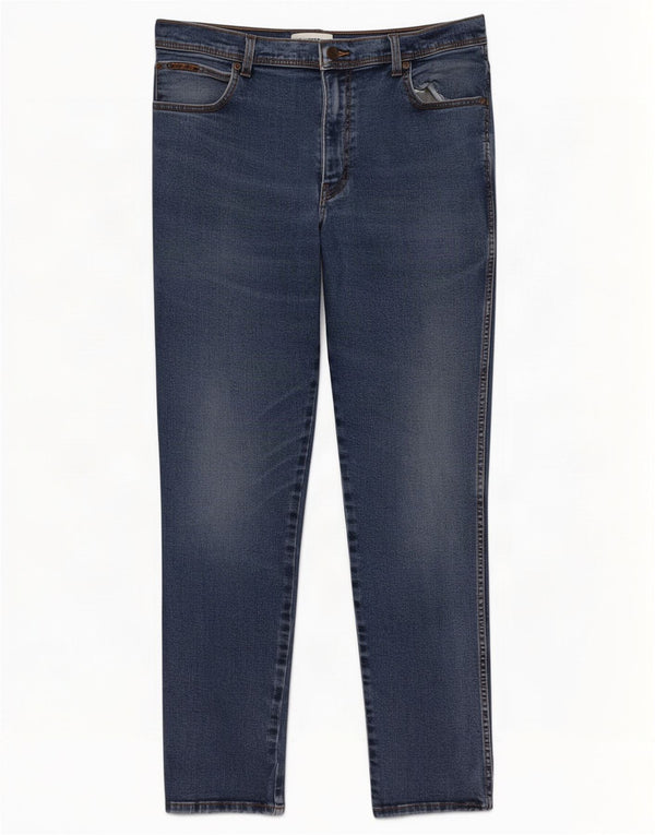 Jeans dritti da uomo Wrangler Texas W38 L32 cotone blu