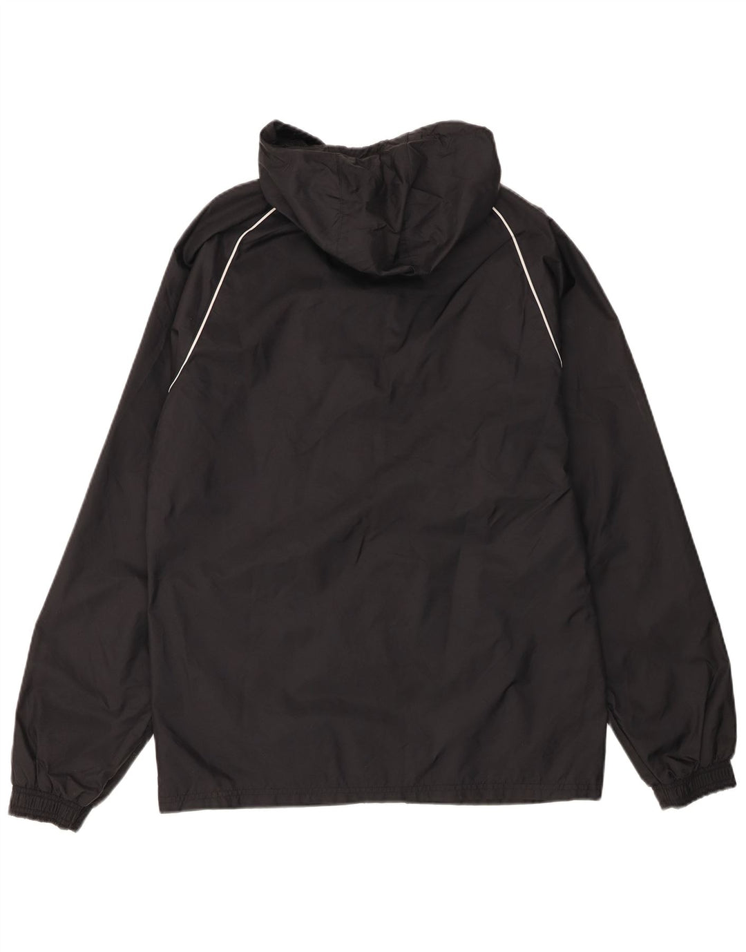 Giacca antipioggia con cappuccio da uomo Adidas UK 36 piccola in nylon nero