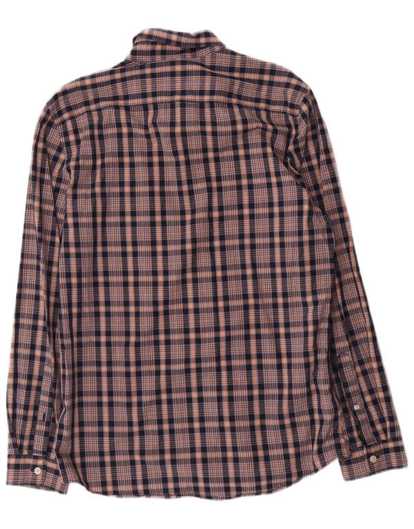 Camicia da uomo Classic Fit Jack Wills in cotone a quadri blu medio