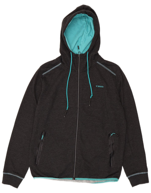 Maglione con cappuccio e zip da donna BRUGI UK 18 XL Grigio