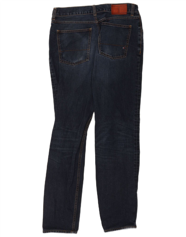 Jeans slim da uomo Tommy Hilfiger W33 L31 cotone blu navy