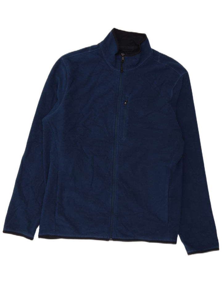 Giacca in pile da uomo Marks & Spencer UK 42 XL poliestere blu navy