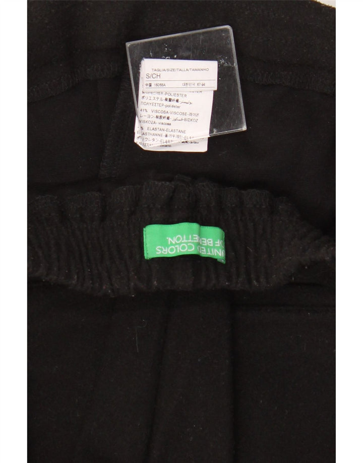 Pantaloni da tuta da donna Benetton UK 10 Small Poliestere nero