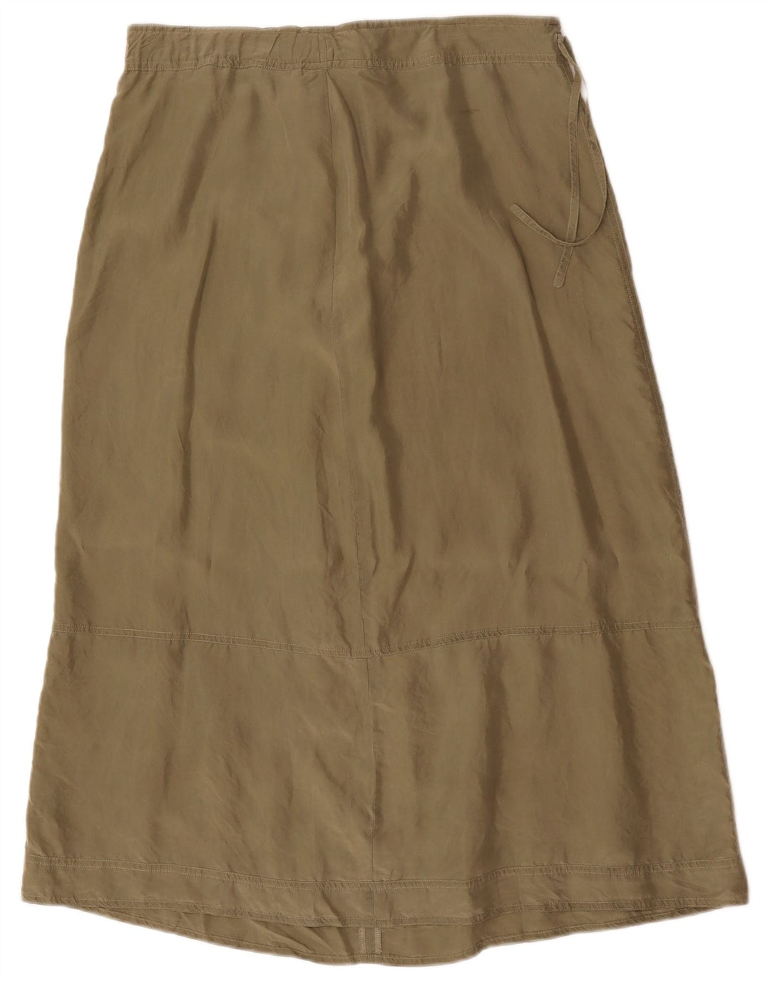 Gonna longuette da donna vintage W34 grande color kaki