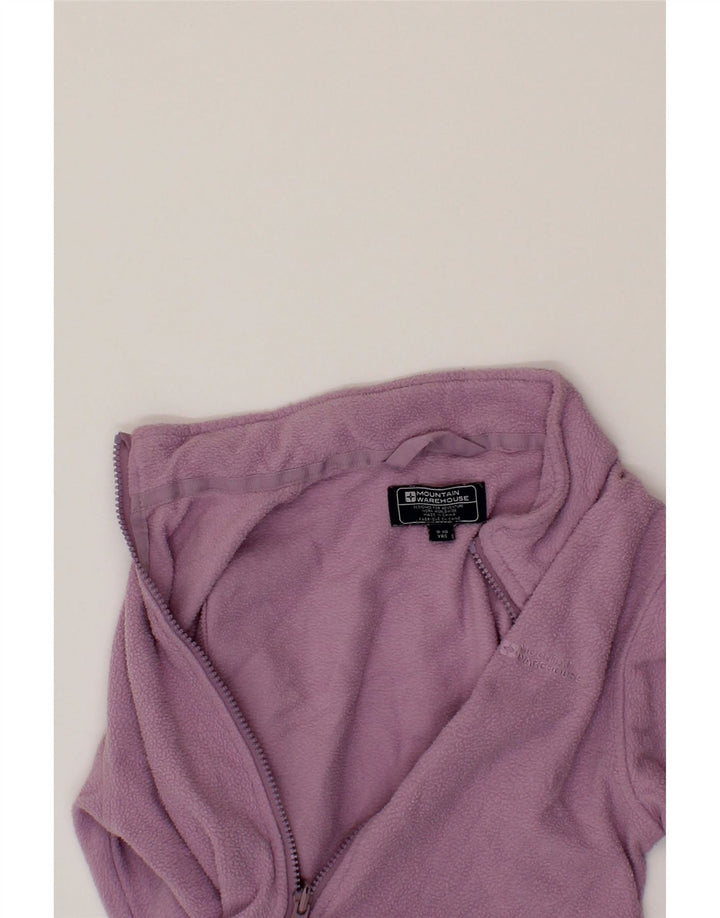 MOUNTAIN WAREHOUSE Girls Fleece Jacket 9-10 Years Purple Polyester Vintage Mountain Warehouse and Second-Hand Mountain Warehouse from Messina Hembry 