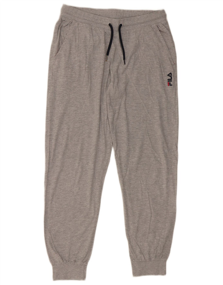 Pantaloni da tuta da uomo Fila Joggers Large in cotone grigio