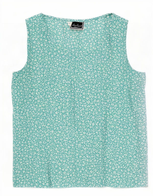 Camicetta senza maniche da donna Luisa Spagnoli Top UK 10 Small Blue Floral