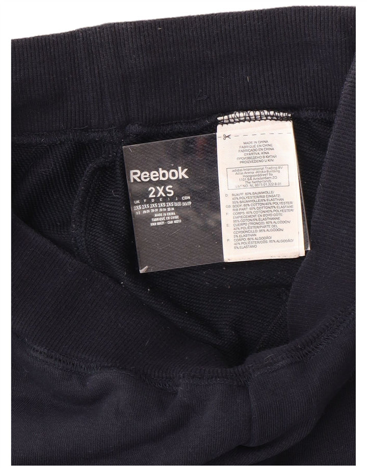 Pantaloni da tuta da donna REEBOK Joggers UK 0/2 2XS Blu Navy Cotone