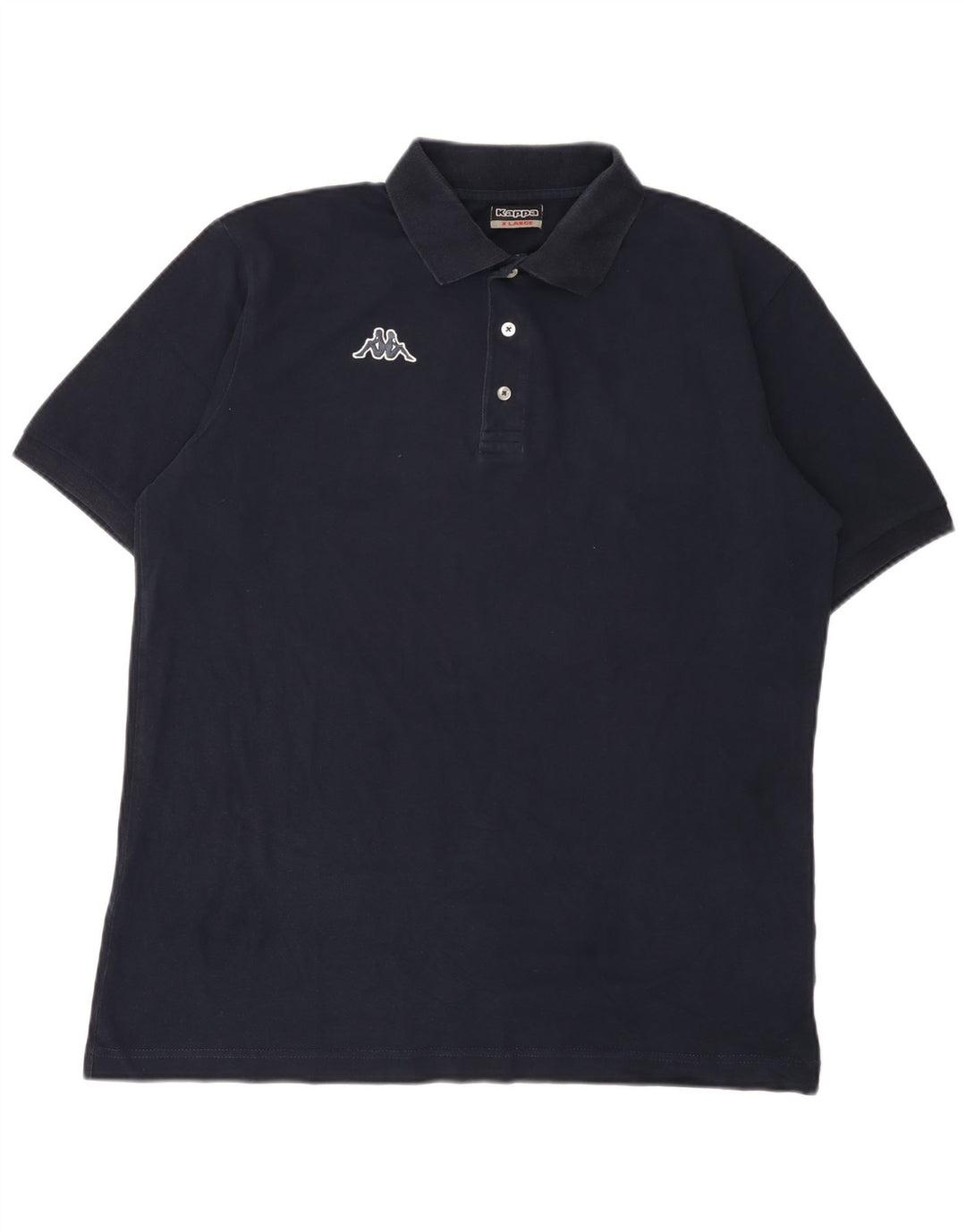 Polo Kappa da uomo XL in cotone blu navy