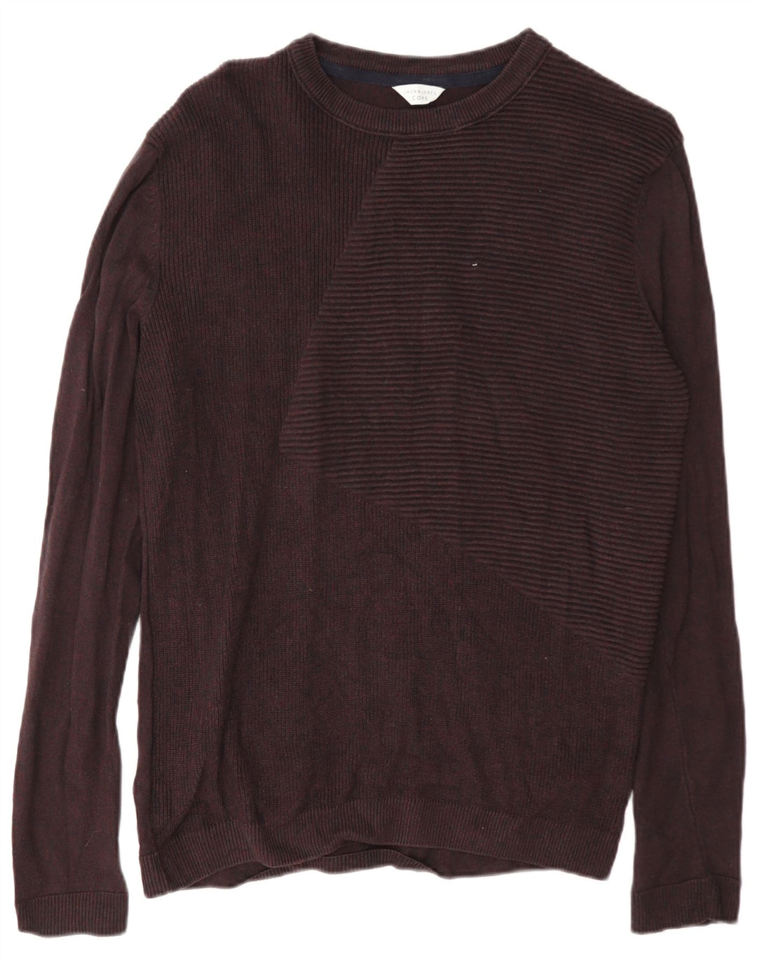 Jack & Jones Maglione da uomo Core Regular Fit con scollo a barca Bordeaux medio