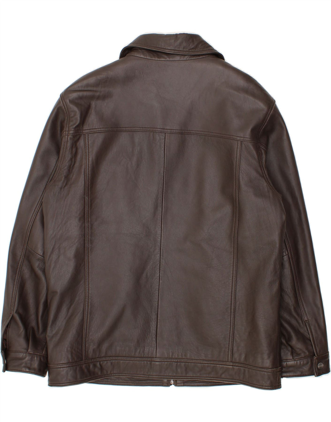 Giacca in pelle da uomo VINTAGE UK 38 Pelle marrone medio