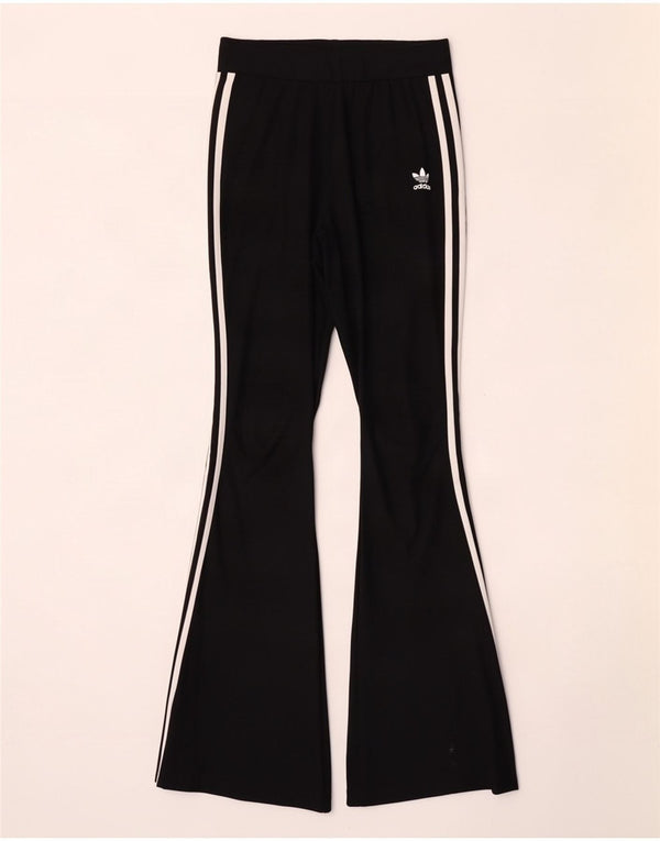 Pantaloni da tuta da donna Adidas Flare UK 10 Small Poliestere nero
