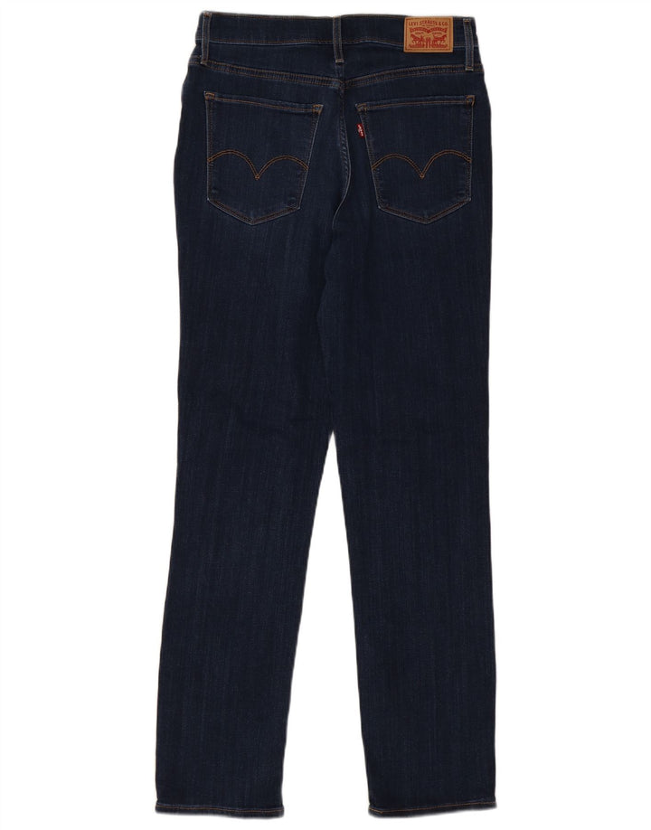 Jeans dritti a vita alta Levi's 724 da donna W30 L30 in cotone blu