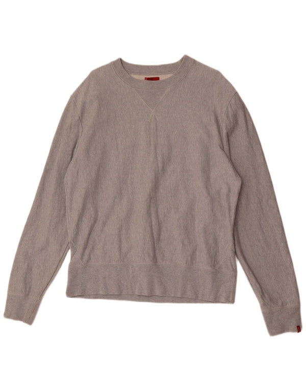 Felpa da donna Levi's Jumper UK 18 XL Cotone chiazzato grigio